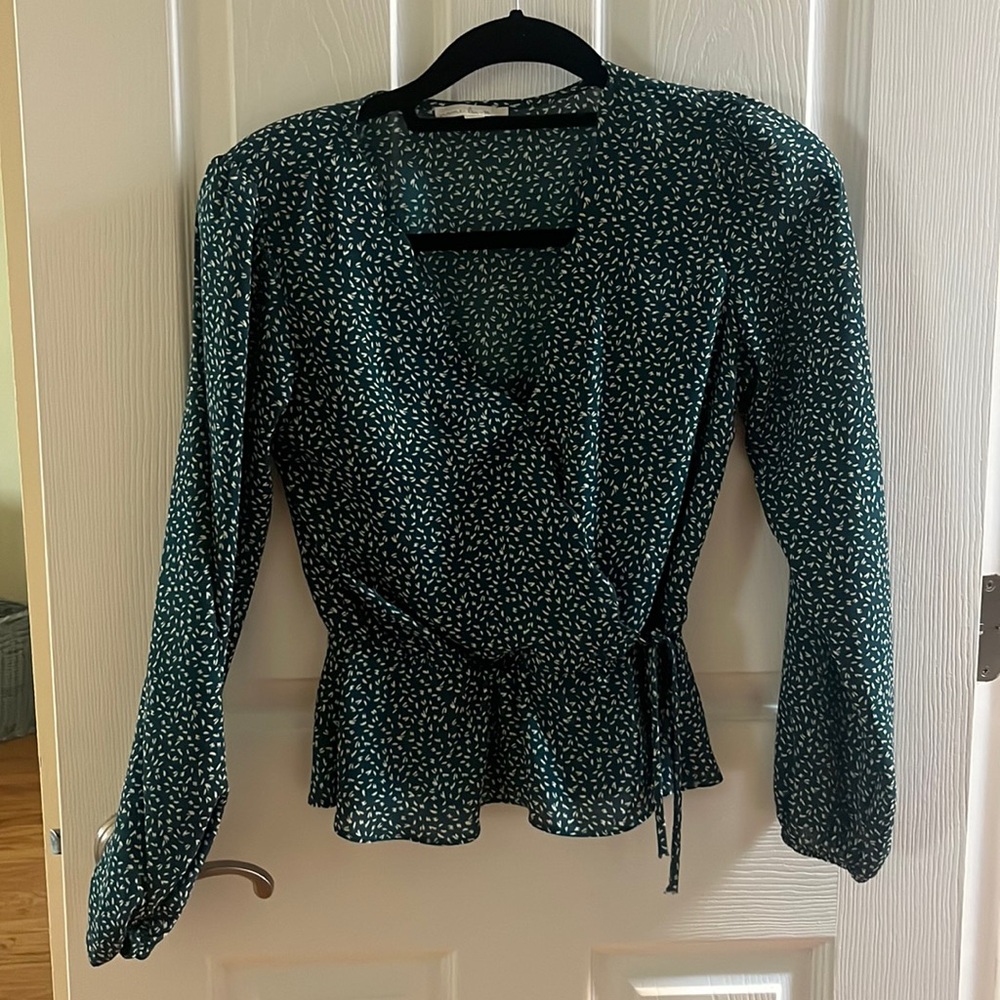 Green blouse